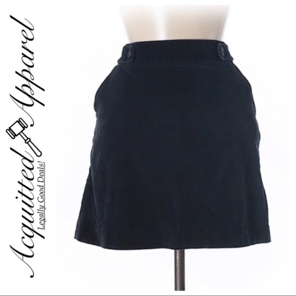 Banana Republic Navy Blue Mini Skirt Chino Sz 6